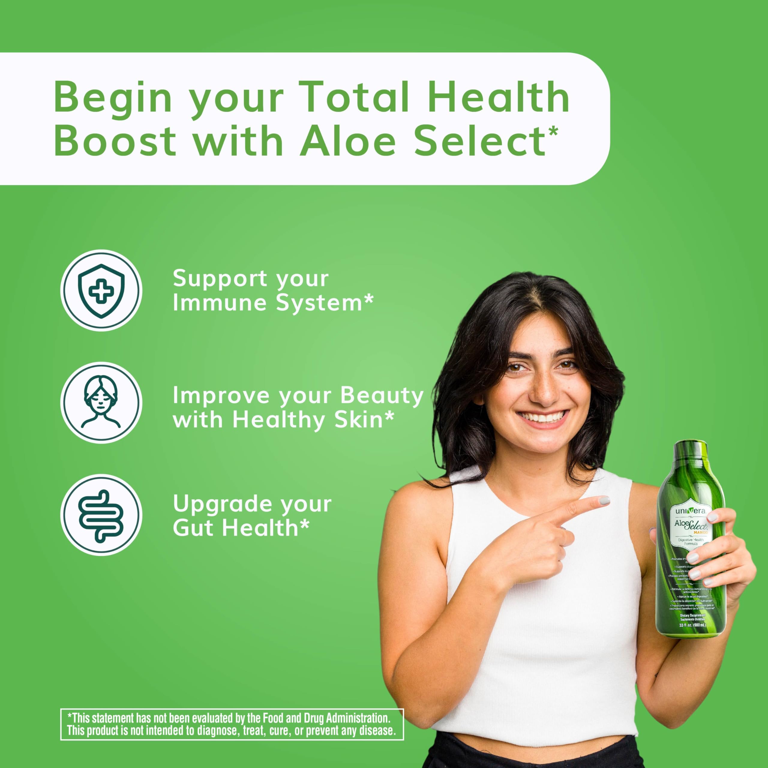 Foto 5 | Zumo De Aloe Vera Univera Aloe Select Enzima Digestiva Orgánica - Venta Internacional.