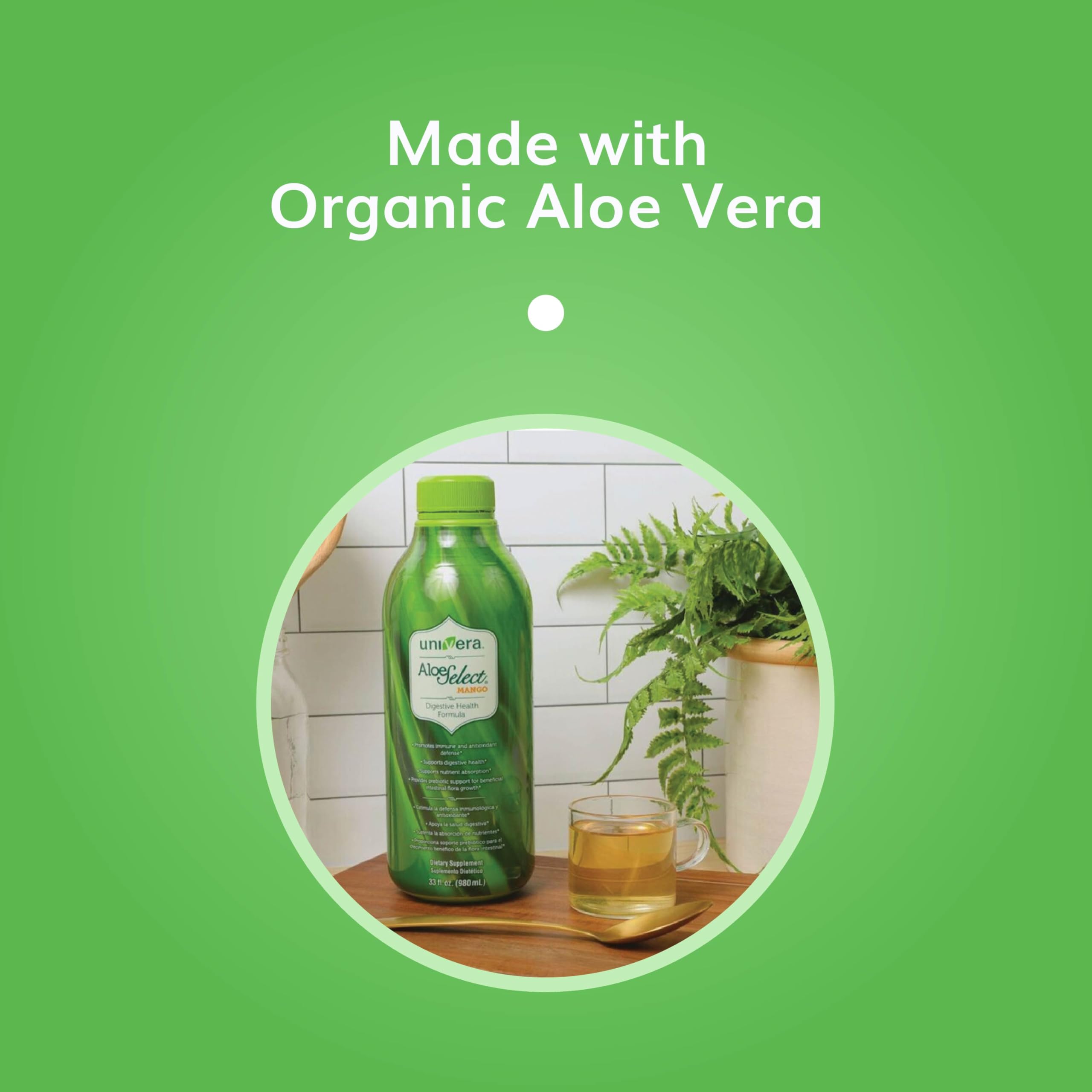 Foto 7 pulgar | Zumo De Aloe Vera Univera Aloe Select Enzima Digestiva Orgánica - Venta Internacional.
