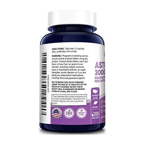Foto 4 pulgar | Suplemento Nusapure Astragalus 3000 Mg 200 Cápsulas Vegetarianas - Venta Internacional.
