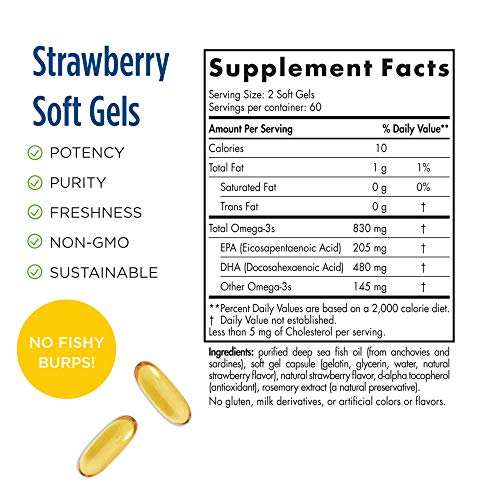 Foto 3 pulgar | Suplemento Nordic Naturals Prodha Strawberry 120 Geles Blandos - Venta Internacional.
