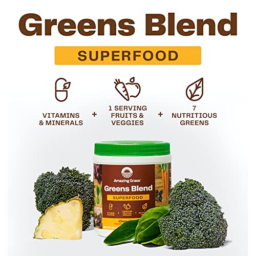 Foto 4 pulgar | Superfood Amazing Grass Greens Blend Super Greens, 30 Porciones - Venta Internacional.