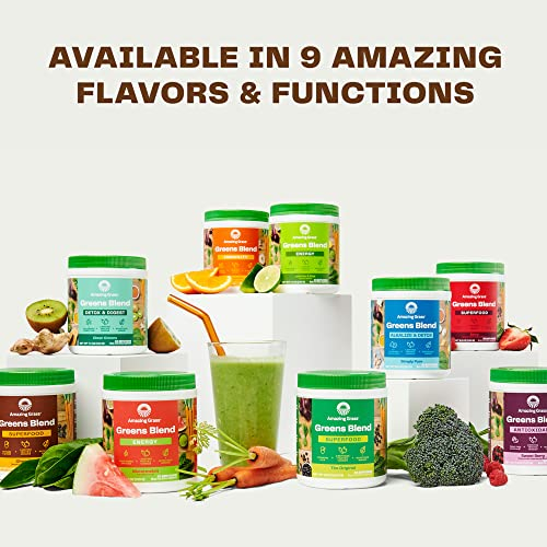 Foto 7 pulgar | Superfood Amazing Grass Greens Blend Super Greens, 30 Porciones - Venta Internacional.