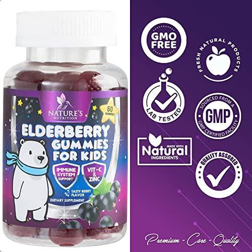 Foto 4 pulgar | Complementa Las Gomitas De Saúco Sambucus De Nature's Nutrition - Venta Internacional.