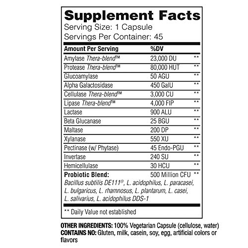Foto 5 | Suplemento Enzymedica Digest Gold + Probióticos 45 Cápsulas - Venta Internacional.