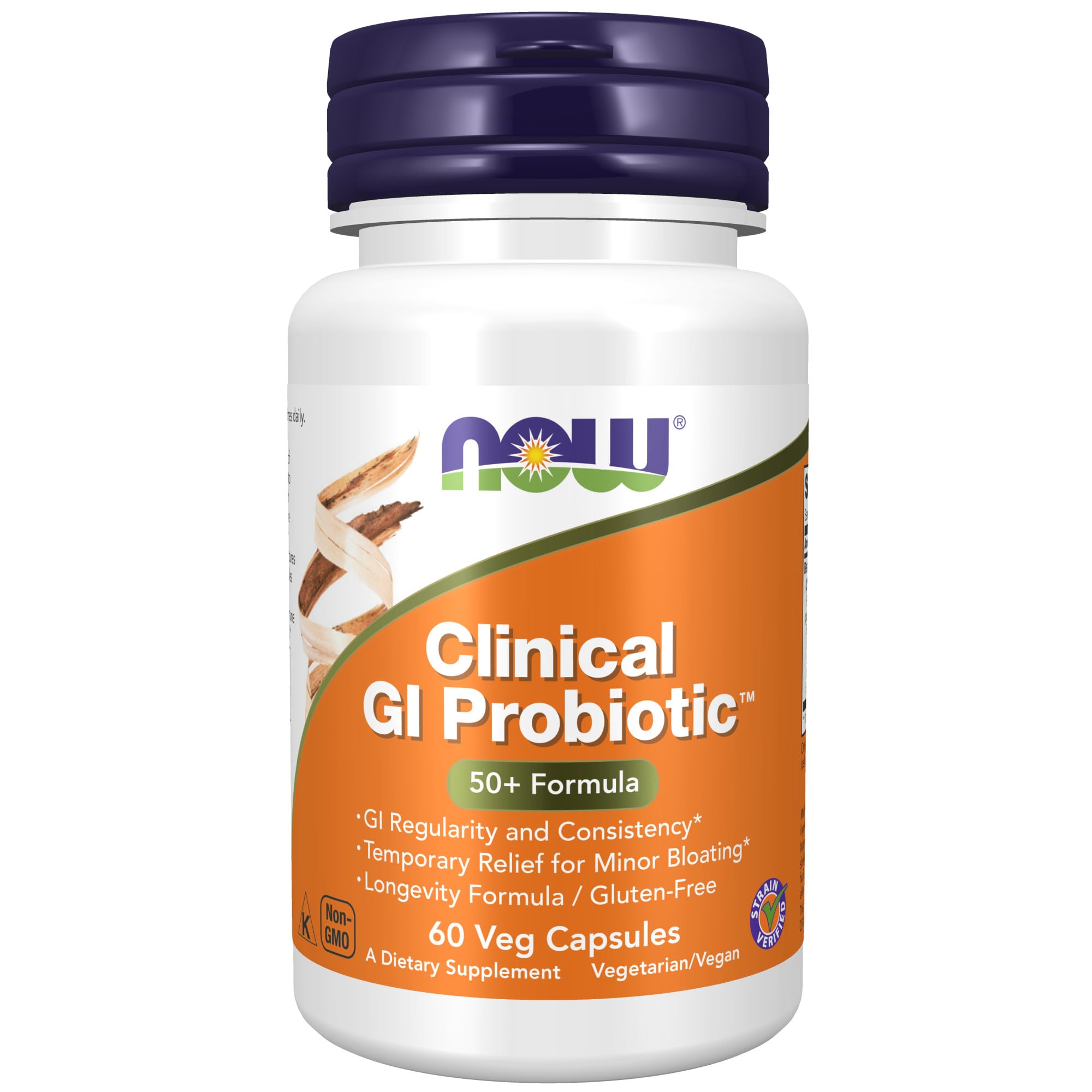 Suplemento Now Clinical Gi Probiotic™ 50+ Formula, 60 Cápsulas - Venta Internacional.