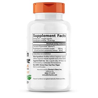 Foto 2 | Suplemento Doctor's Best Curcumin Phytosome 500 Mg 60 Cápsulas - Venta Internacional.