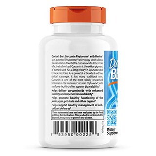 Foto 3 | Suplemento Doctor's Best Curcumin Phytosome 500 Mg 60 Cápsulas - Venta Internacional.