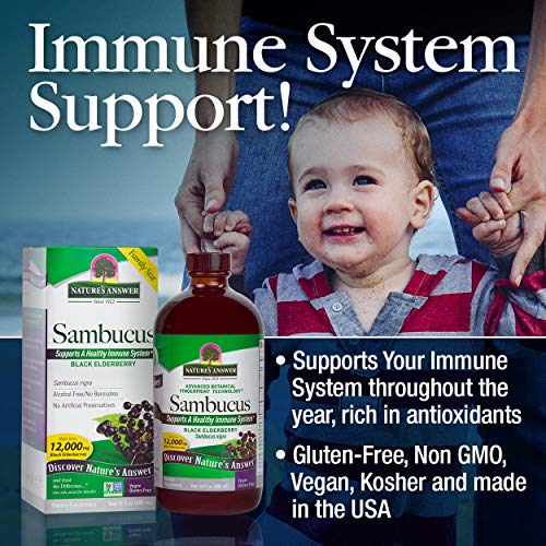 Foto 4 pulgar | Suplemento Nature's Answer Sambucus Original 473ml - Venta Internacional.