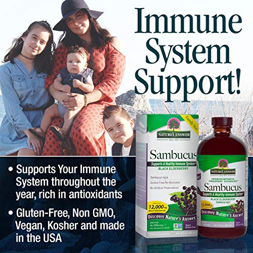 Foto 5 pulgar | Suplemento Nature's Answer Sambucus Original 473ml - Venta Internacional.