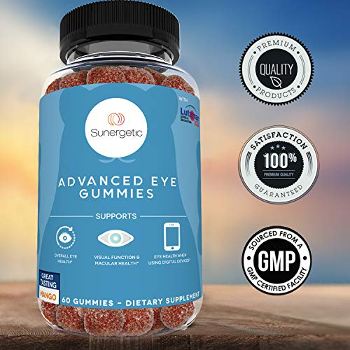 Foto 7 pulgar | Gomitas Sunergetic Lutein, 20 Mg, Zeaxantina, 4 Mg - Venta Internacional.
