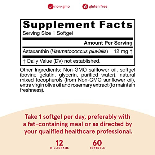 Foto 4 pulgar | Suplemento Jarrow Formulas De Astaxantina, 12 Mg, Antioxidante 60 S - Venta Internacional.