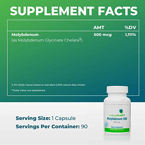 Foto 7 | Suplemento Seeking Health Molibdenum 500 Metabolism 90 Cápsulas - Venta Internacional.