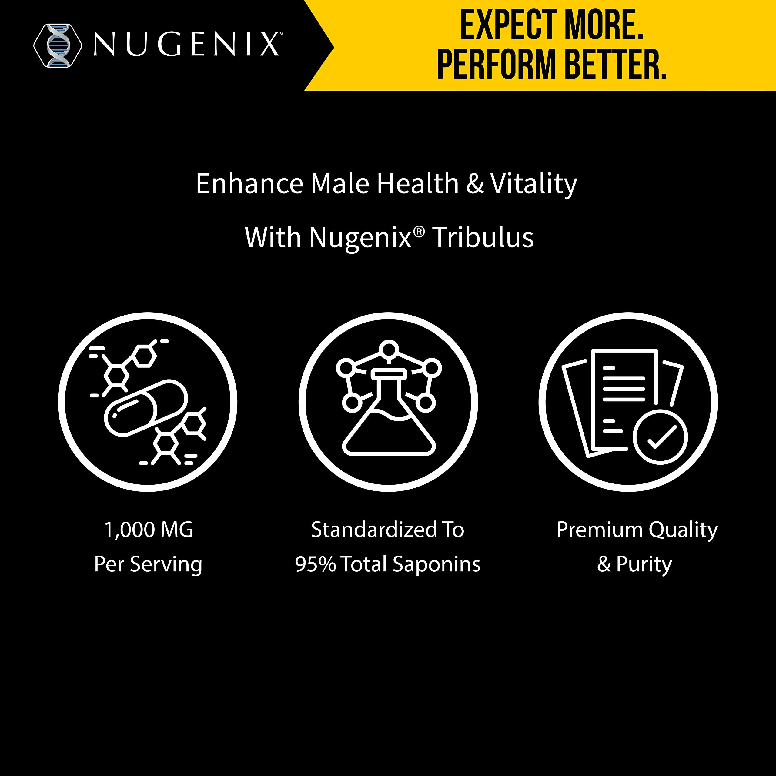 Foto 5 pulgar | Suplemento Nugenix Essentials Tribulus Terrestris 1000 Mg - Venta Internacional.