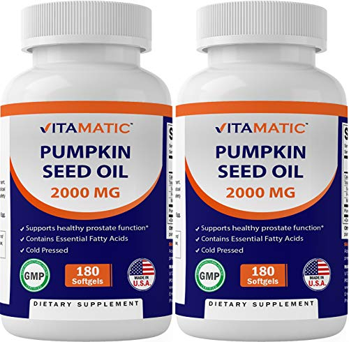 Suplemento Vitamático De Aceite De Semilla De Calabaza, 2000 Mg, 360 Cápsulas Blandas - Venta Internacional.