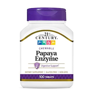 Foto 1 | Tabletas Masticables 21st Century Papaya Enzyme Tropical, 100 Unidades - Venta Internacional.