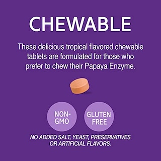 Foto 3 | Tabletas Masticables 21st Century Papaya Enzyme Tropical, 100 Unidades - Venta Internacional.
