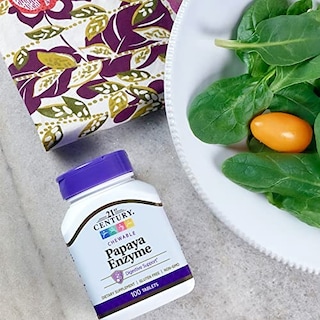 Foto 4 | Tabletas Masticables 21st Century Papaya Enzyme Tropical, 100 Unidades - Venta Internacional.
