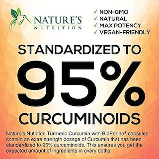 Foto 3 | Suplemento De Curcumina Con Cúrcuma De Nature's Nutrition 1950 Mg - 60 - Venta Internacional.