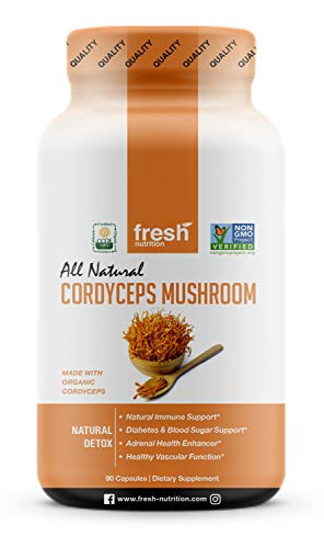 Foto 1 | Suplemento De Hongos Cordyceps Orgánicos Fresh Nutrition 1500 Mg - Venta Internacional.
