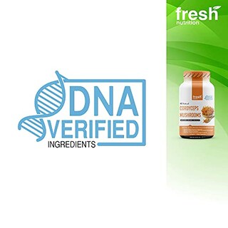 Foto 4 | Suplemento De Hongos Cordyceps Orgánicos Fresh Nutrition 1500 Mg - Venta Internacional.