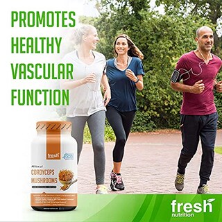 Foto 7 | Suplemento De Hongos Cordyceps Orgánicos Fresh Nutrition 1500 Mg - Venta Internacional.