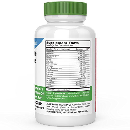 Foto 3 pulgar | Digestive Enzymes Drformulas Digestion Support 60 Cápsulas - Venta Internacional.