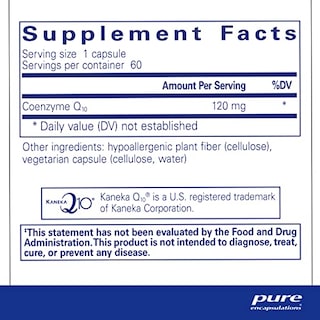 Foto 2 | Suplemento De Coq10 De Pure Encapsulations 120 Mg Con 60 Cápsulas - Venta Internacional.