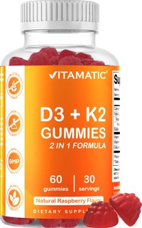 Foto 1 | Gomitas De Suplemento Vitamático Con Vitamina D3 K2, 60 Unidades - Venta Internacional.