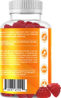 Foto 5 | Gomitas De Suplemento Vitamático Con Vitamina D3 K2, 60 Unidades - Venta Internacional.