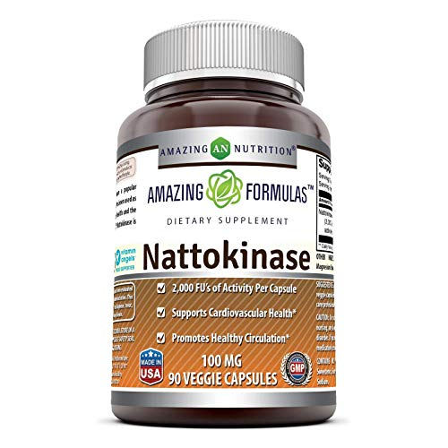 Foto 2 pulgar | Suplemento Dietético Amazing Formulas Nattokinase 100 Mg 90 Cápsulas - Venta Internacional.