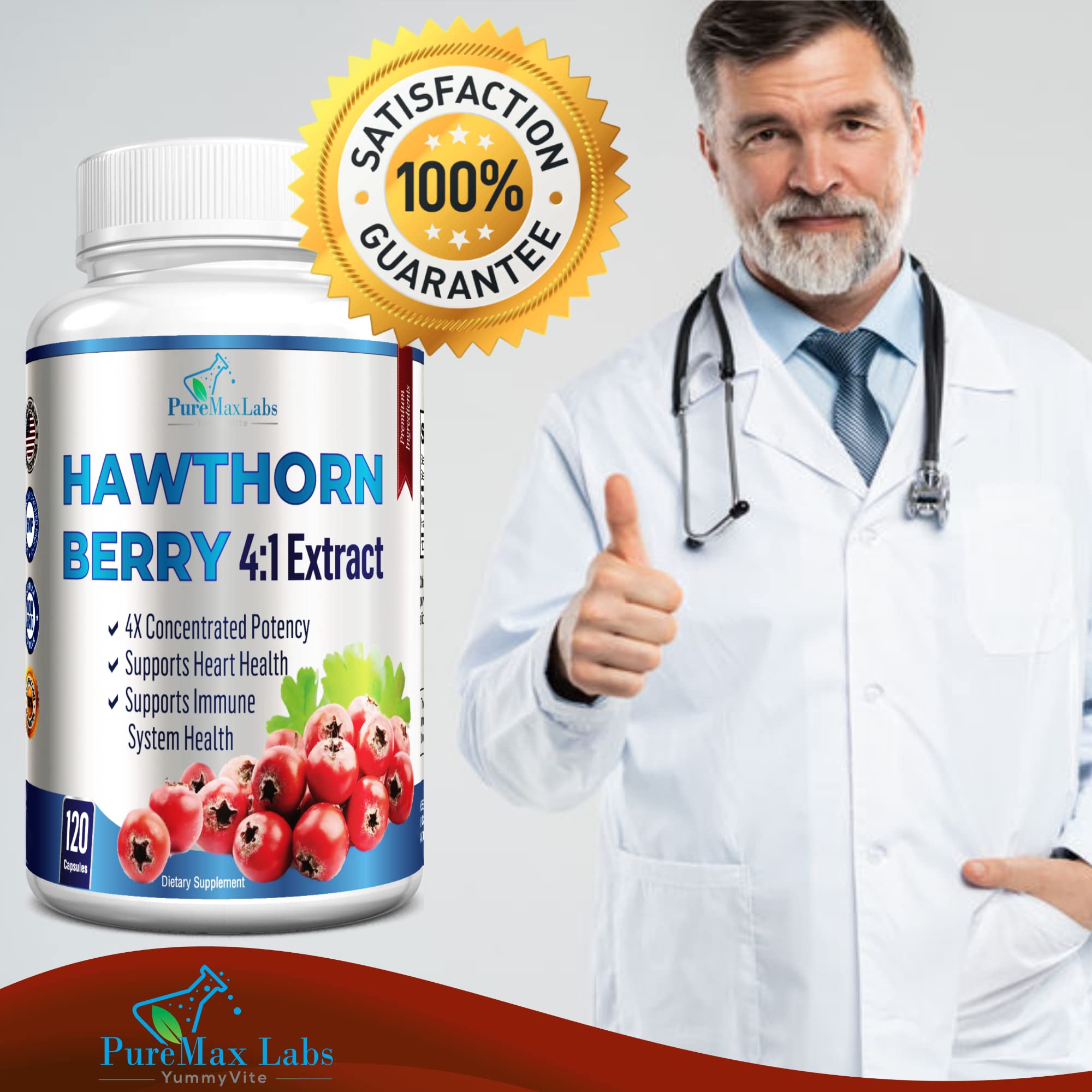 Foto 4 | Suplemento Yummyvite Extracto 4:1 De Baya De Espino Blanco 2660 Mg - Venta Internacional.