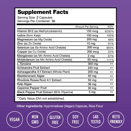 Foto 3 pulgar | Suplemento Nutrachamps Para El Apoyo Tiroideo Y Suprarrenal - Venta Internacional.