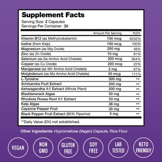 Foto 2 | Suplemento Nutrachamps Para El Apoyo Tiroideo Y Suprarrenal - Venta Internacional.