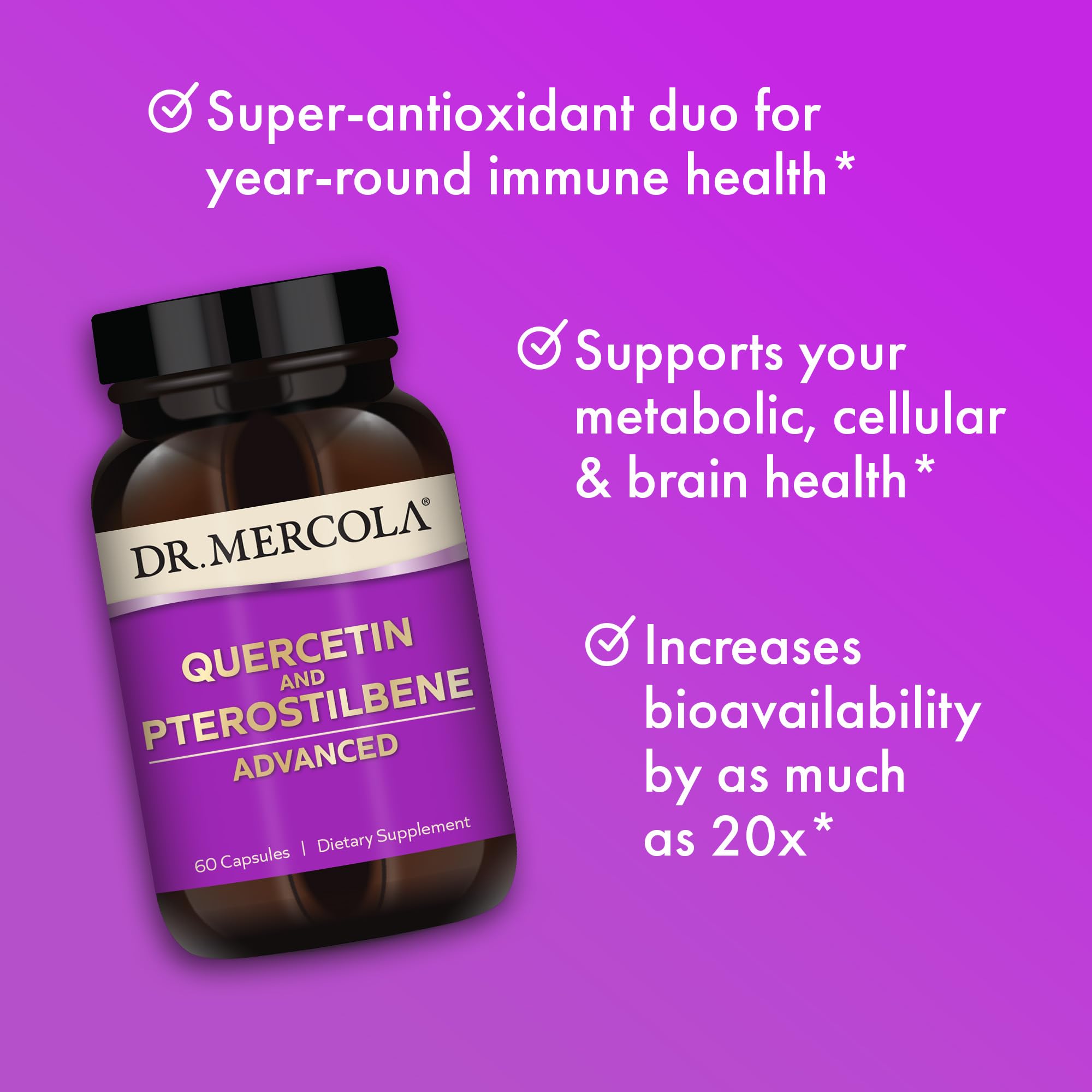 Foto 5 pulgar | Suplemento Dr. Mercola Quercetina Y Pterostilbene Advanced - Venta Internacional.