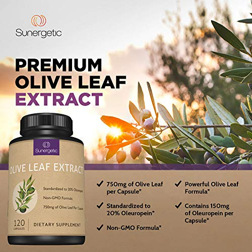 Foto 7 pulgar | Suplemento De Extracto De Hoja De Olivo Sunergetic 750 Mg 120 Cápsulas - Venta Internacional.