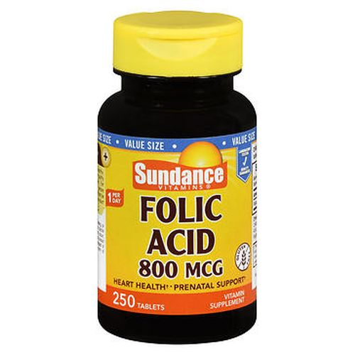 Foto 2 pulgar | Suplemento Sundance De Ácido Fólico En Tabletas, 250 Tabletas (paquete De 2) - Venta Internacional.