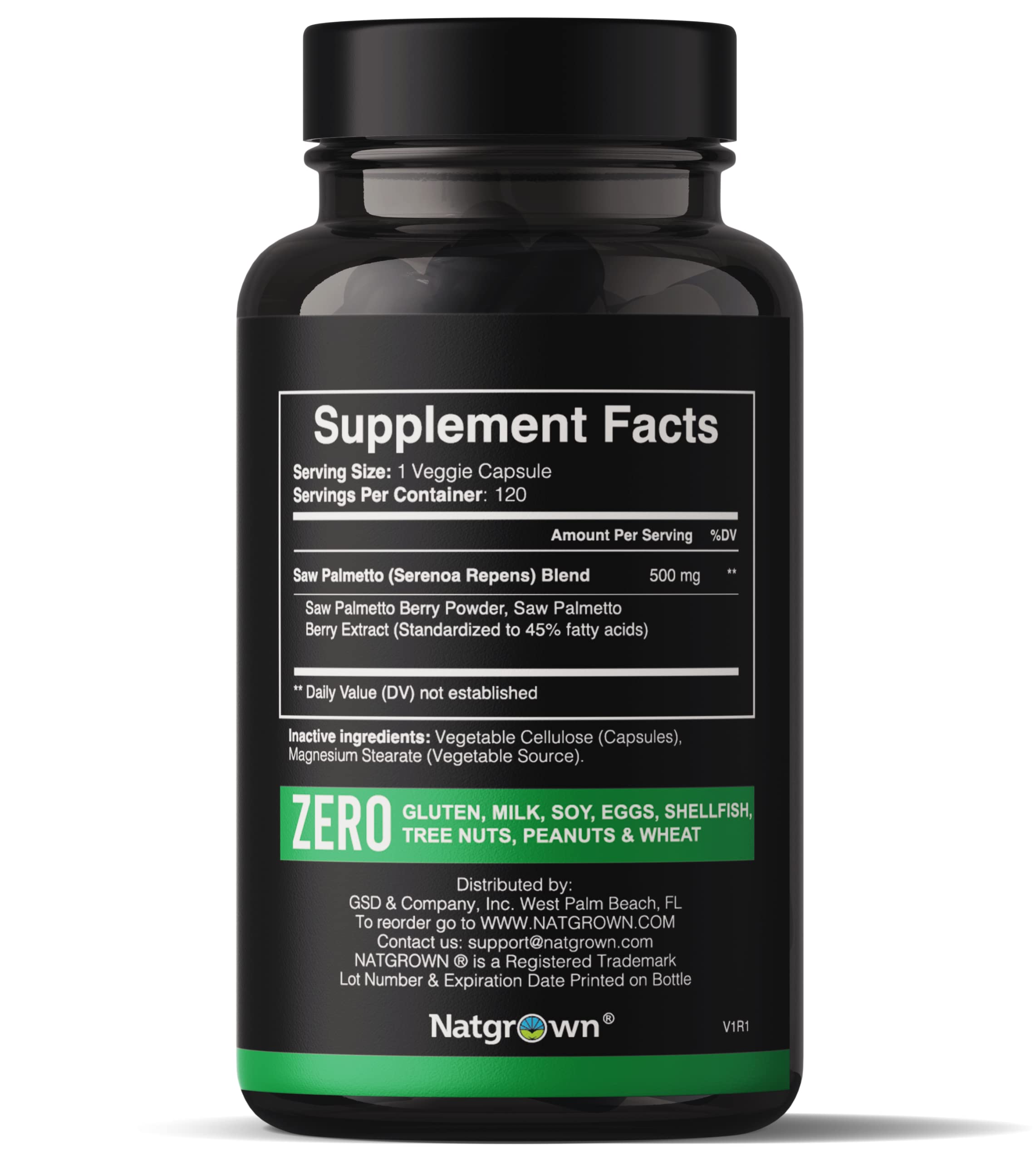 Foto 3 pulgar | Suplemento Prostático Natgrown Saw Palmetto Para Hombre 60 Cápsulas - Venta Internacional.