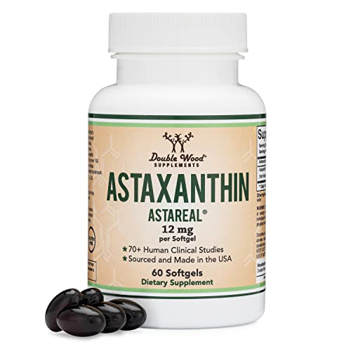 Suplemento De Astaxantina Double Wood, 12 Mg, Concentración Máxima, 60 Cápsulas - Venta Internacional.