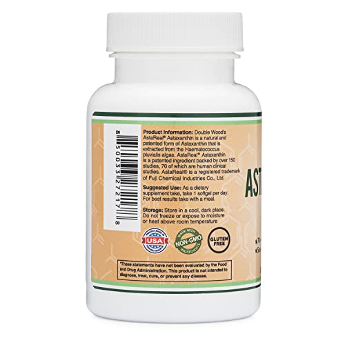 Foto 4 pulgar | Suplemento De Astaxantina Double Wood, 12 Mg, Concentración Máxima, 60 Cápsulas - Venta Internacional.