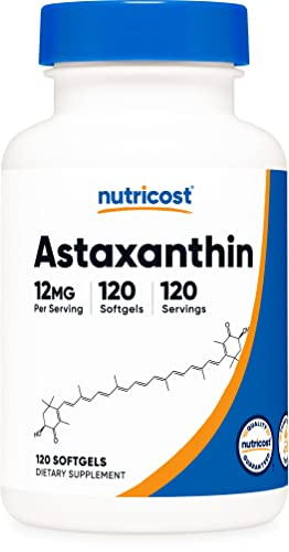Foto 8 pulgar | Suplemento Nutricost De Astaxantina, 12 Mg, 120 Cápsulas Blandas - Venta Internacional.