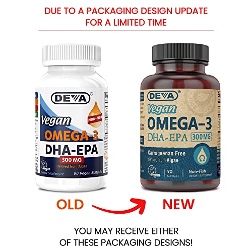 Foto 3 pulgar | Suplemento Deva Vegan Omega-3 Dha Epa 300 Mg 90 Cápsulas Blandas - Venta Internacional.