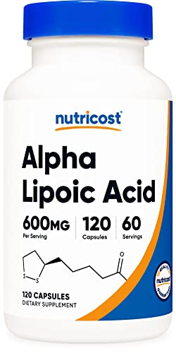 Foto 1 | Suplemento Nutricost De Ácido Alfa Lipoico 600 Mg 120 Cápsulas - Venta Internacional.