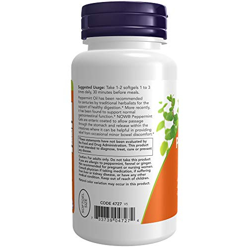 Foto 4 pulgar | Geles De Menta Supplement Now Foods Con Jengibre E Hinojo 90s - Venta Internacional.