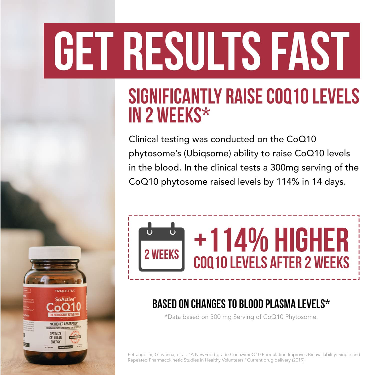 Foto 8 pulgar | Suplemento Soactive Coq10  De Triquetra Health, 250 Mg - Venta Internacional.