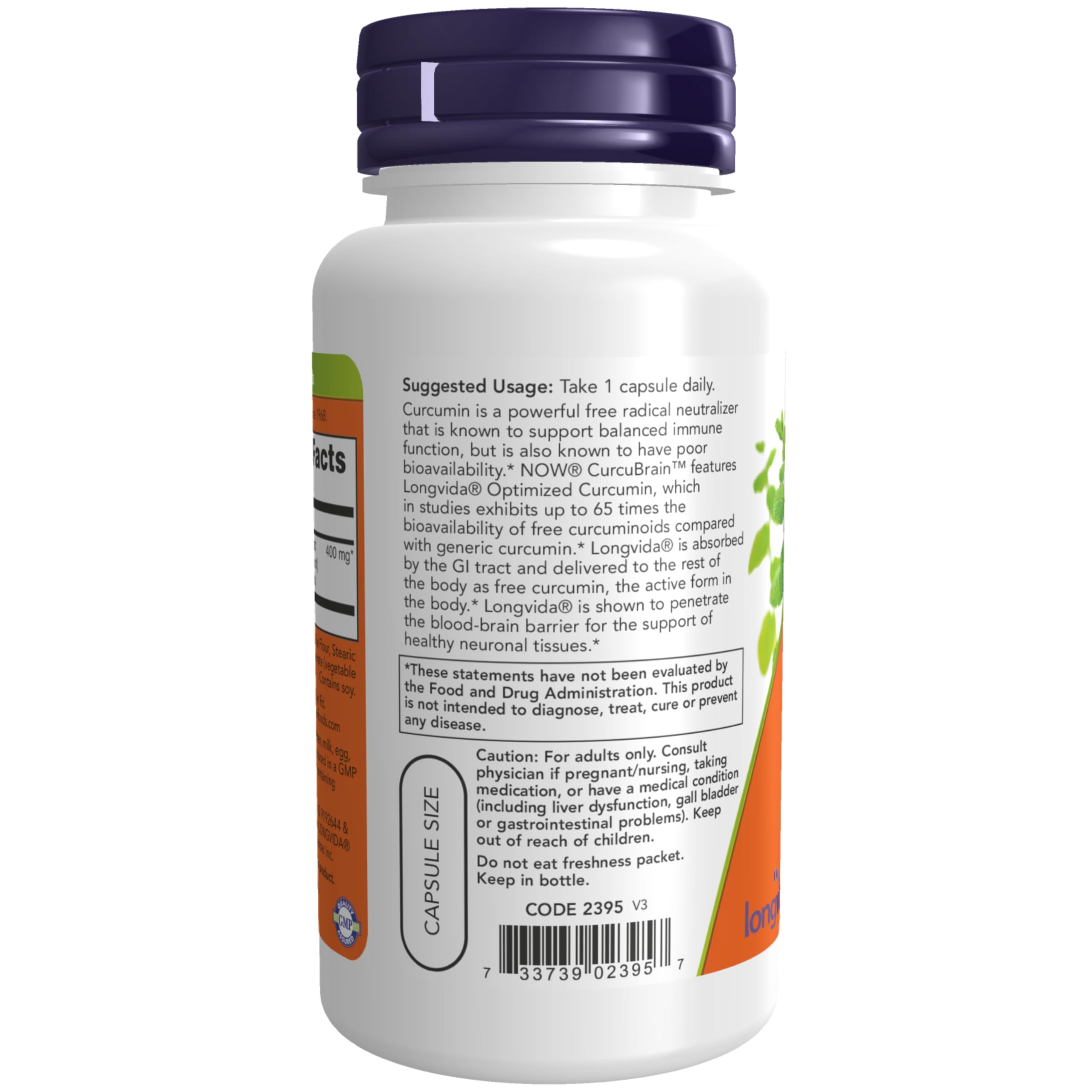 Foto 4 pulgar | Complemente Ahora Curcubrain™ 400 Mg Con Longvida  Optimized - Venta Internacional.