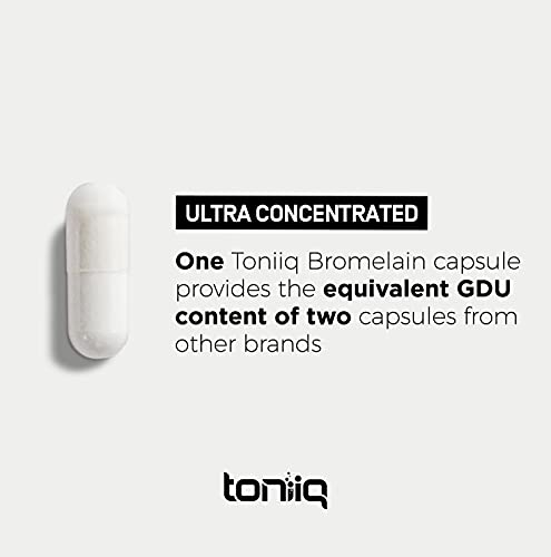 Foto 6 pulgar | Suplemento Toniiq Bromelain Ultra High Strength 500 Mg 120 Ca - Venta Internacional.