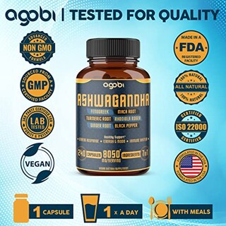 Foto 7 | Suplemento Agobi 7in1 Ashwagandha 8050 Mg Con Fenogreco 240 Ca - Venta Internacional.
