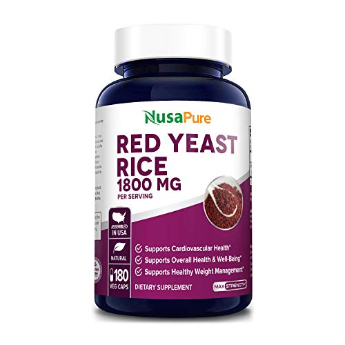 Foto 2 pulgar | Suplemento Nusapure De Arroz De Levadura Roja, 1800 Mg, 180 Cápsulas Vegetarianas - Venta Internacional.