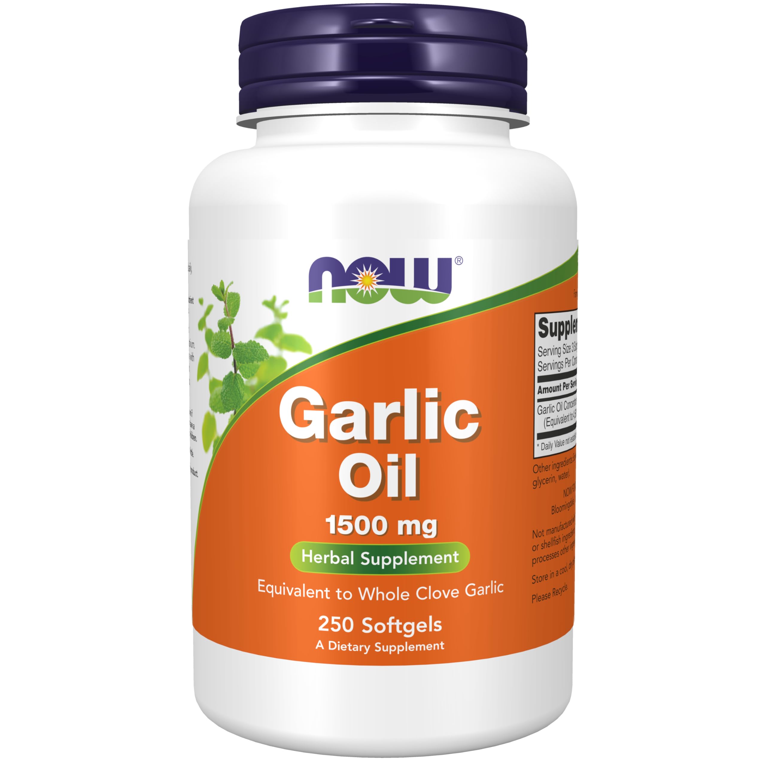 Foto 2 pulgar | Aceite De Ajo Supplement Now 1500 Mg 250 Cápsulas Blandas - Venta Internacional.