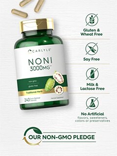 Foto 4 | Suplemento Carlyle Noni En Cápsulas De 3000 Mg, 240 Unidades, Sin Ogm - Venta Internacional.
